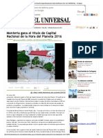 27-06-2016 Montería Gana El Título de Capital Naci... Laneta 2016 - EL UNIVERSAL - Cartagena PDF