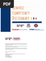 Generic Competency Dictionary