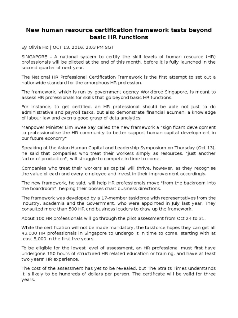 Synthesis Human Resource PDF Human Resource Management Human