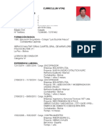 Curriculum Vitae Encofrador DATOS PERSONALES