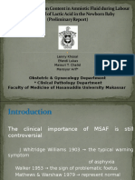 Obstetric & Gynecology Department Clinical Pathology Department Faculty of Medicine of Hasanuddin University Makassar