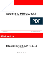 Satisfaction Survey 2012