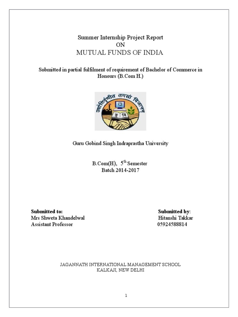 Analysis of the Performance of Mutual Fund Schemes in India A Case