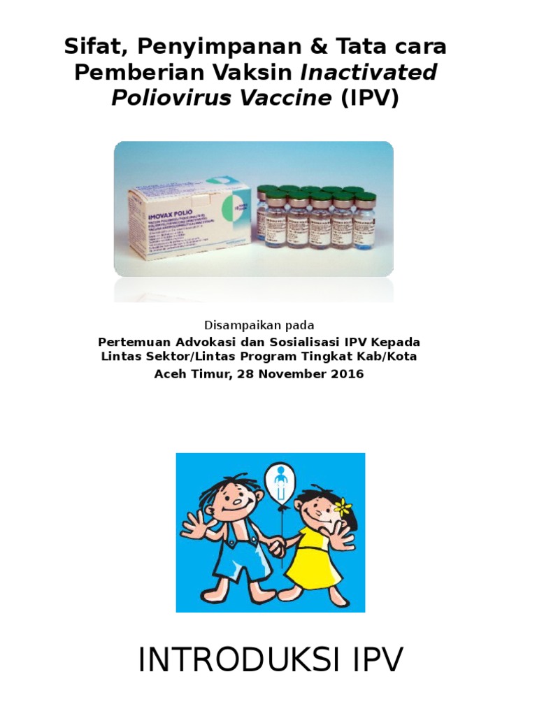 Penyimpanan dan Pemberian Vaksin IPV | PDF