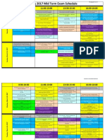 Spring 2017 Mid Term Schedule 1.5