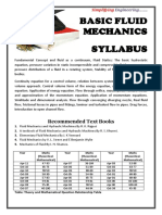 BASIC FLUID MECHANICS Syllabus & Some Important Info