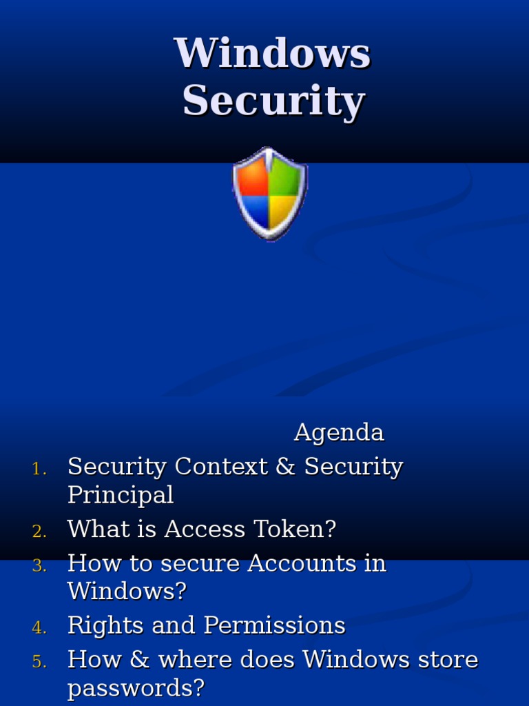 Windows Security Course Overview | PDF | Windows Registry | Secure ...