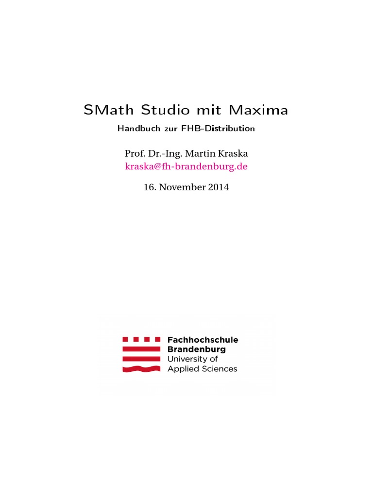 SMath Studio Con Maxima - Kraska | PDF