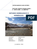 Estudio Hidrologico Puente Chuquillanqui - La Libertad