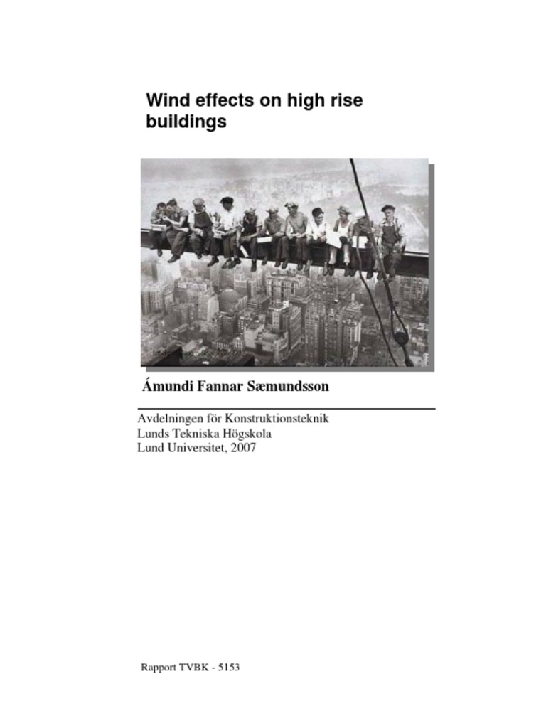 Wind Effects On High Rise - Ámundi Fannar Sæmundsson PDF | PDF | Wound ...