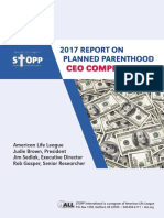 2017 Report On Planned Parenthood Ceo Compensation