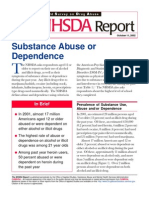Substance Abuse or Dependence: in Brief
