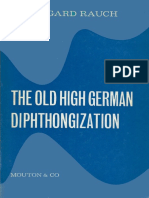 Rauch - The Old High German Diphthongization (1967)