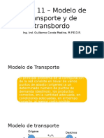 Tema 11 – Modelo de Transporte y de Transbordo