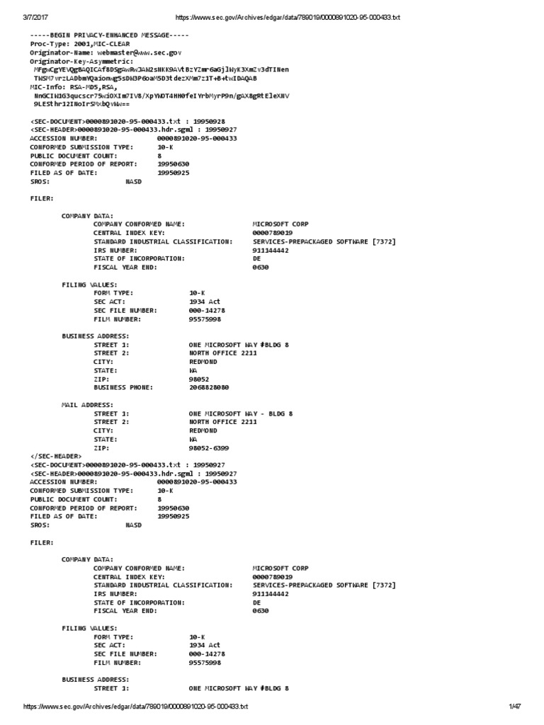 MICROSOFT CORPORATION MSFT ANNUAL REPORT intelligence overview