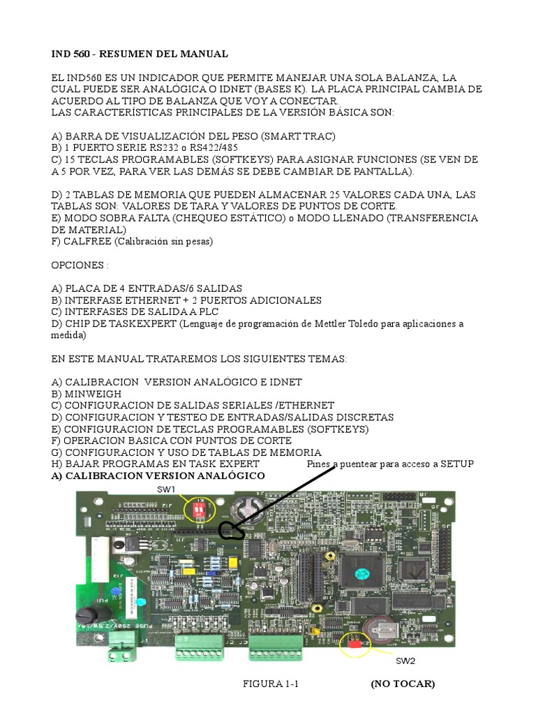 Mettler Toledo Ind 560 PDF Dirección IP Calibración