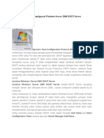 Cara Menginstal Dan Konfigurasi Windows Server 2008 DHCP Server