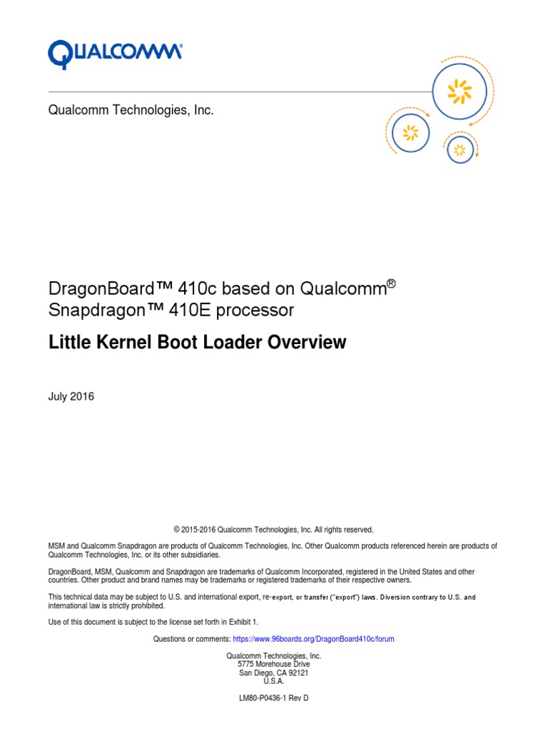 Lm80-p0436-1 Little Kernel Boot Loader Overview | PDF | Booting | License