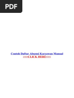 Download Contoh Daftar Absensi Karyawan Manual by Mawar Angel SN341248776 doc pdf