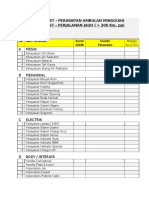 Check List Perawatan Ambulance