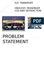 Public Transport: The Technology, Passenger Preferences and Satisfaction
