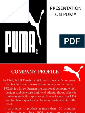 profile of puma company