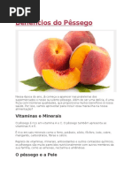 Benefícios Do Pêssego