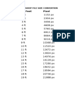 Photoshop File Size Convertion