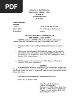 Motion. For Postponement