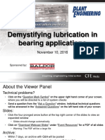 Demystifying Lubrication in Bearing Applications: November 10, 2016