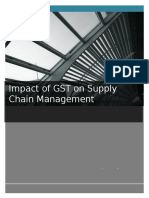 Group Project Impact of GST On Supply Chain Management