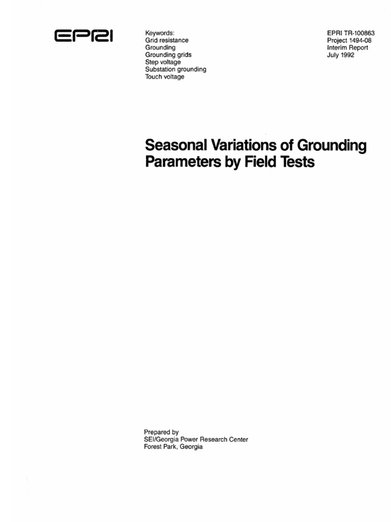 Epri TR-100863 | PDF