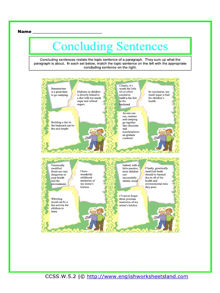 writing-a-topic-sentence-worksheet