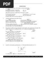 Motion Numerical Problems PDF