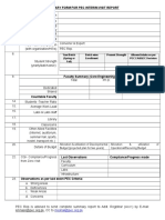 Interim Visit Summary Format