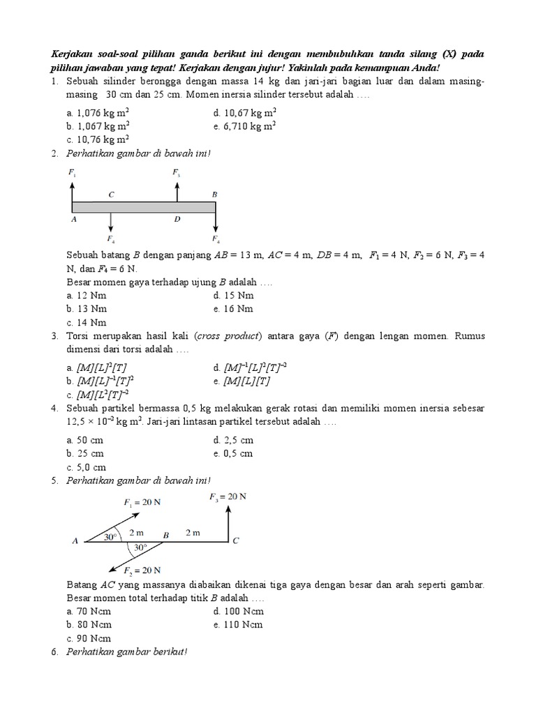 Soal Matriks Kelas 11