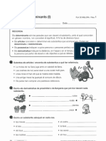 Determinants, adjectius i l'arrel del verb.