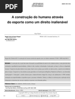 A Construção Do Humano Através Do Esporte
