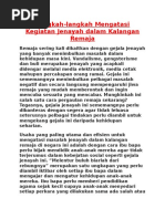 Langkah-Langkah Mengatasi Kegiatan Jenay