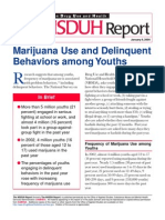 Marijuana Use and Delinquent Behaviors Among Youths: in Brief