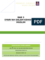Chapter 3 - Syariah Dalam Kehidupan Muslim