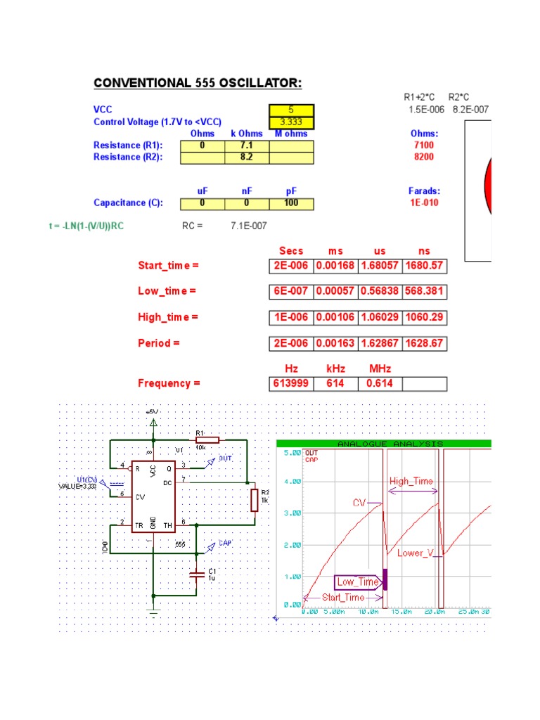 555 Oscillators PDF Hertz Electronic Circuits