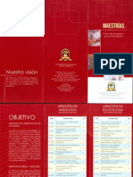 Brochur Maestria en Misiones y Educologia Enero 2015
