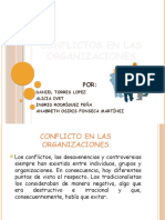 Conflictos en Las Organizaciones