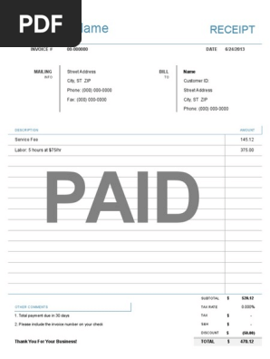 Simple Receipt