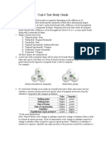 Unit 6 Test Study Guide: Molecular Polarity and Intermolecular Forces