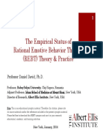 The Empirical Status of Rational Emotive Behavior Theory and Therapy