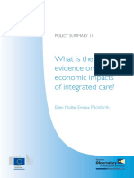 What is the Evidence on the Economic Impacts of Integrated Care