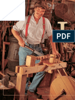 PBS woodwright builds foot-powered lathe and jigsaw from recycled lumber