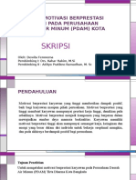 Analisis Motivasi Berprestasi Karyawan Pada Perusahaan Daerah Air Minum (Pdam) Kota Bengkulu